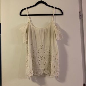 Chelsea28 Eyelet off the shoulder top